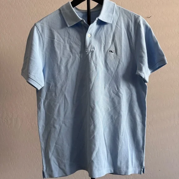 Vineyard Vines Sky‎ Blue Heritage  Pique Polo Shirt, Size XS - Picture 3 of 13